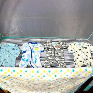 4 Pack Tuffy Infant Sleepers